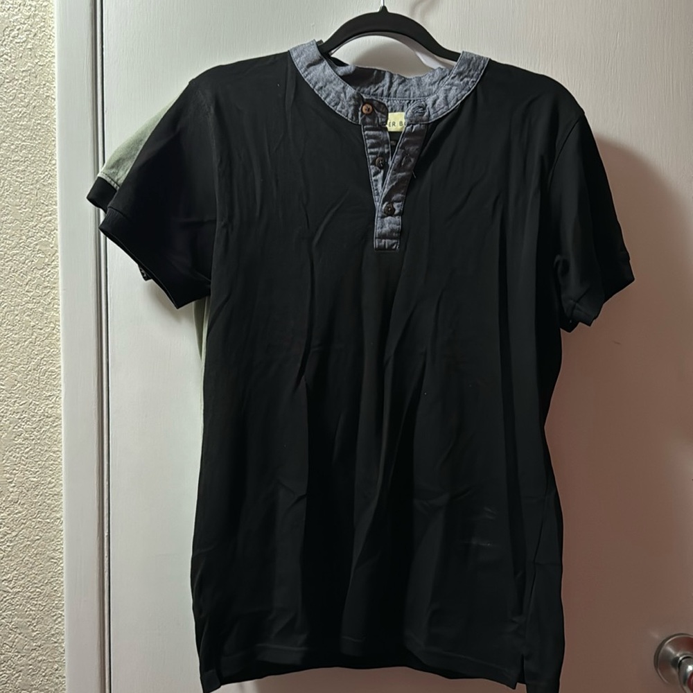 unisex collar-less polo shirts